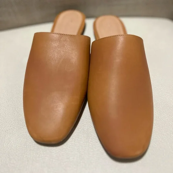 Madewell The Cory Brown Leather Women's Mules Size 9 - Picture 3 of 11